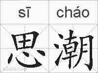 思潮的拼音
