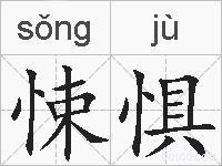 悚惧的拼音