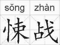 悚战的拼音
