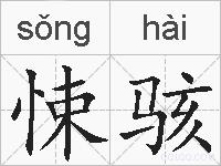 悚骇的拼音