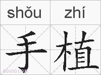 手植的拼音