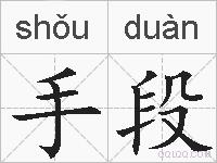 手段的拼音