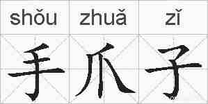 手爪子的拼音