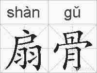 扇骨的拼音