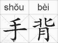 手背的拼音