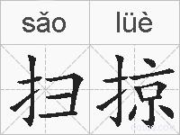 扫掠的拼音