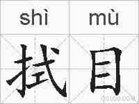 拭目的拼音