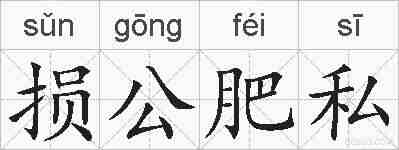 损公肥私的拼音