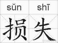 损失的拼音