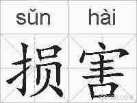 损害的拼音