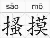 搔摸的拼音