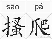 搔爬的拼音