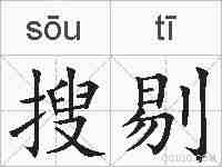 搜剔的拼音
