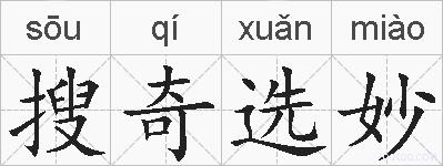 搜奇选妙的拼音