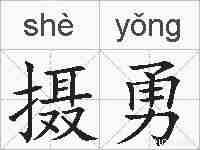 摄勇的拼音