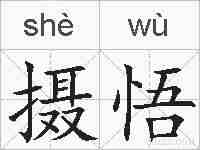 摄悟的拼音
