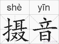 摄音的拼音