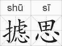 摅思的拼音