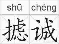 摅诚的拼音