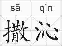 撒沁的拼音