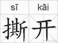 撕开的拼音
