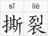 撕裂的拼音