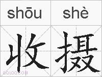 收摄的拼音