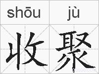 收聚的拼音