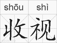 收视的拼音