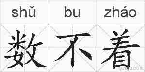 数不着的拼音