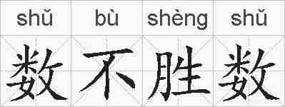 数不胜数的拼音