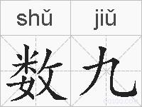 数九的拼音
