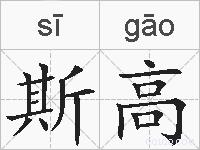 斯高的拼音