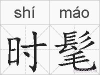 时髦的拼音