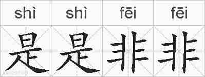 是是非非的拼音