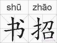 书招的拼音