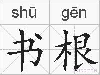 书根的拼音