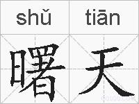 曙天的拼音