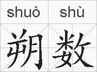 朔数的拼音