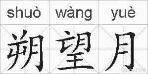 朔望月的拼音