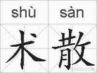 术散的拼音