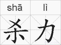 杀力的拼音