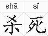 杀死的拼音
