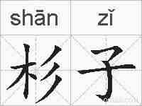 杉子的拼音