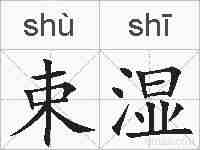 束湿的拼音