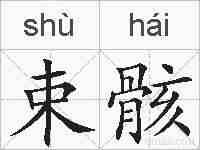 束骸的拼音