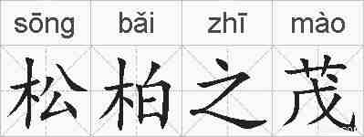 松柏之茂的拼音