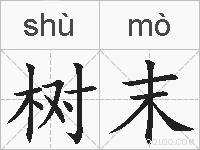 树末的拼音