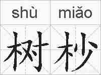 树杪的拼音