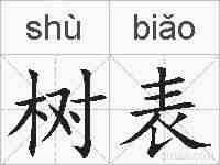 树表的拼音